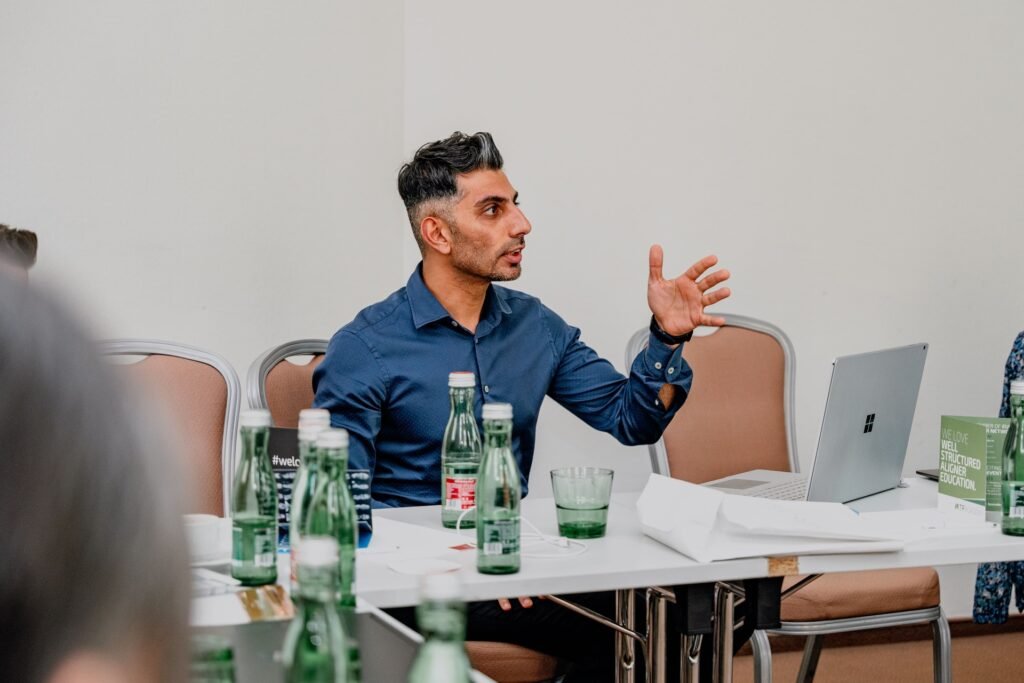 Close-up of a practical session at an ASAO event.